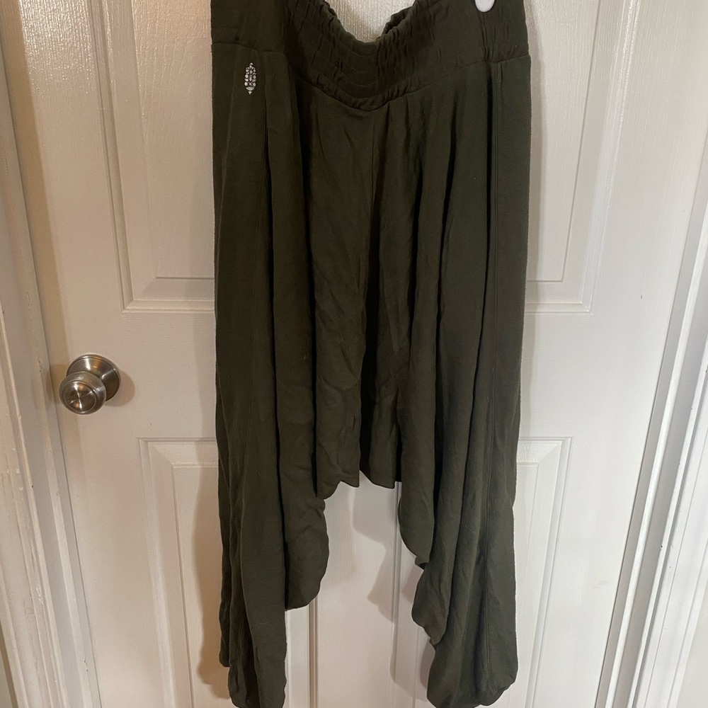 Free People FP Movement Windy Meadow Solid Harem Pants - Cargo Khaki - Picture 3 of 4